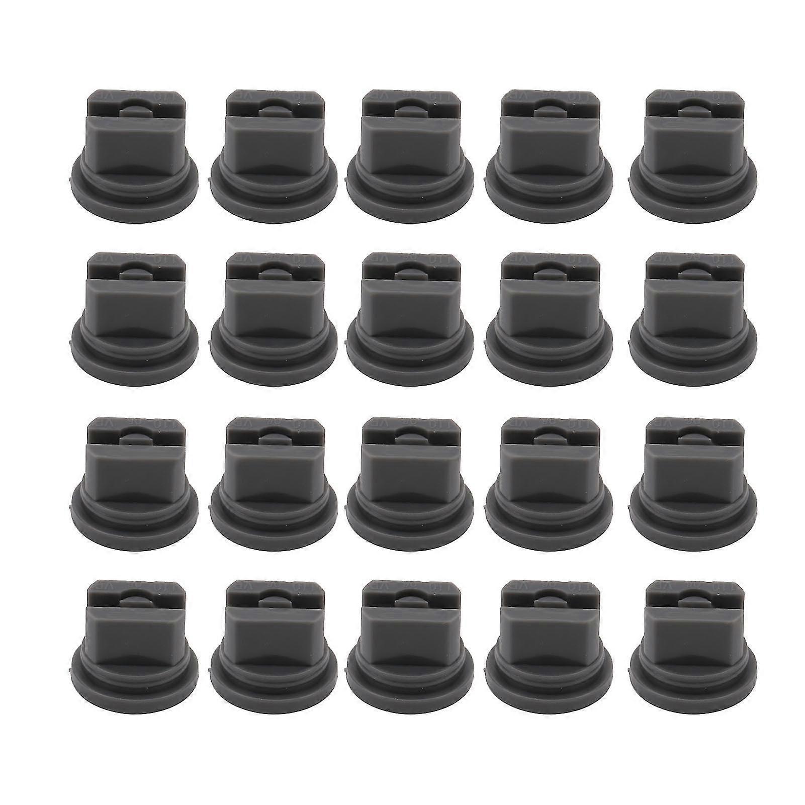 20 Pcs 110 Degree Flat Fan Spray Tip - Uniform Spray Distribution