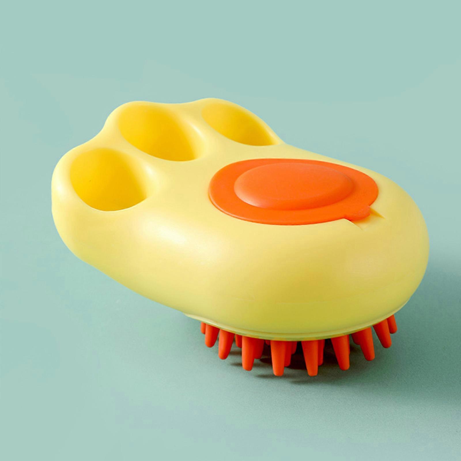 Dog Bath Brush, Pet Grooming Shampoo Brush, Soft Rubber Dog Scrubber for Bath,Non-slip Dog Wash Brush With Paw Palm Shape Design,Dog Shower Brush