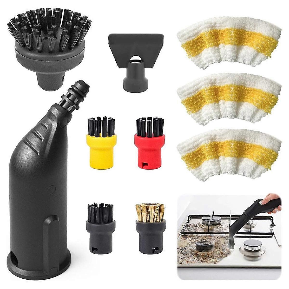 Steam Cleaner Accessories for Easyfix SC1 SC2 SC3 SC4 SC5 Accessories Round Brush Set Nozzle Round Brushes Brush