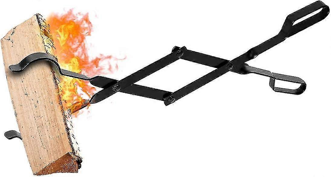 火のトング26長い頑丈な暖炉の丸太ピンセットのための屋内火用具の薪のトング - あなた