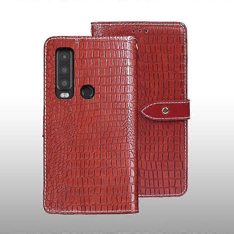 idewei Crocodile Texture PU Case For CAT S75
