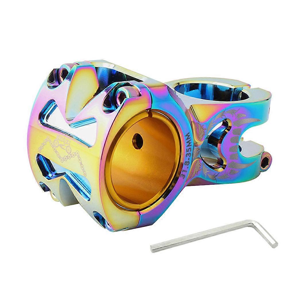 unbrand Vélo Court Guidon Potence Wake Mountain Bike 31.8 Potence pour Vélo VTT BMX Fixe Coloré