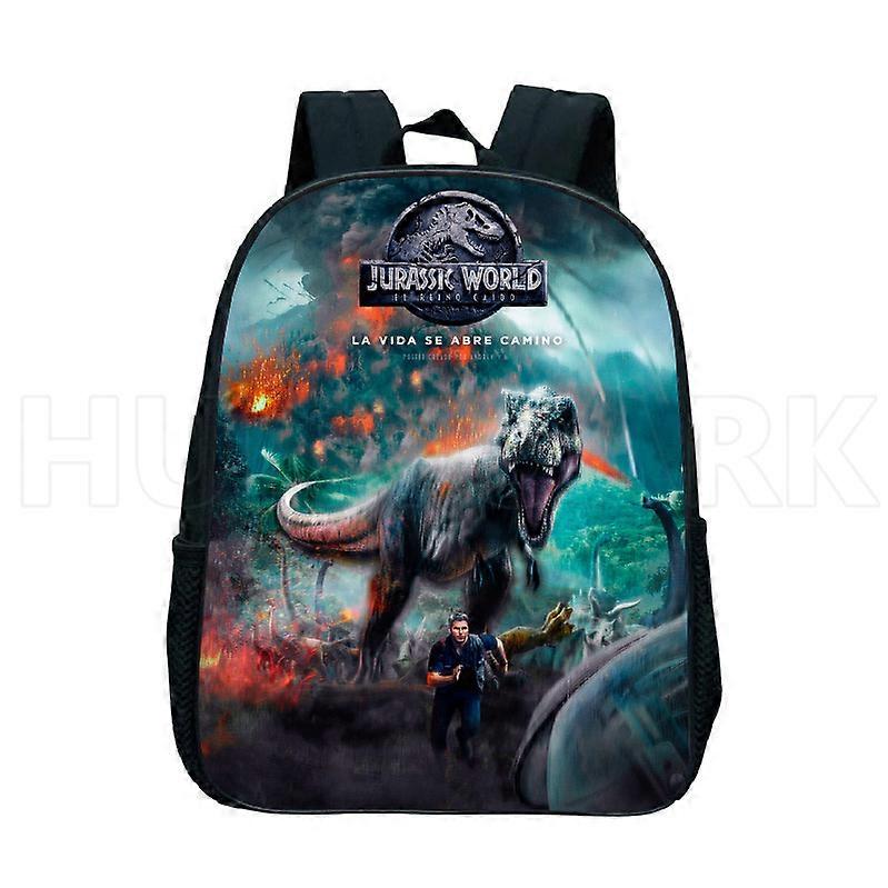 פארק היורה קריקטורה ילקוט בית ספר קריקטורה להאיר תיק בית ספר גן ילדים עולם הדינוזאורים 12inch הדפסת תלת מימד לילדים 3-6 y