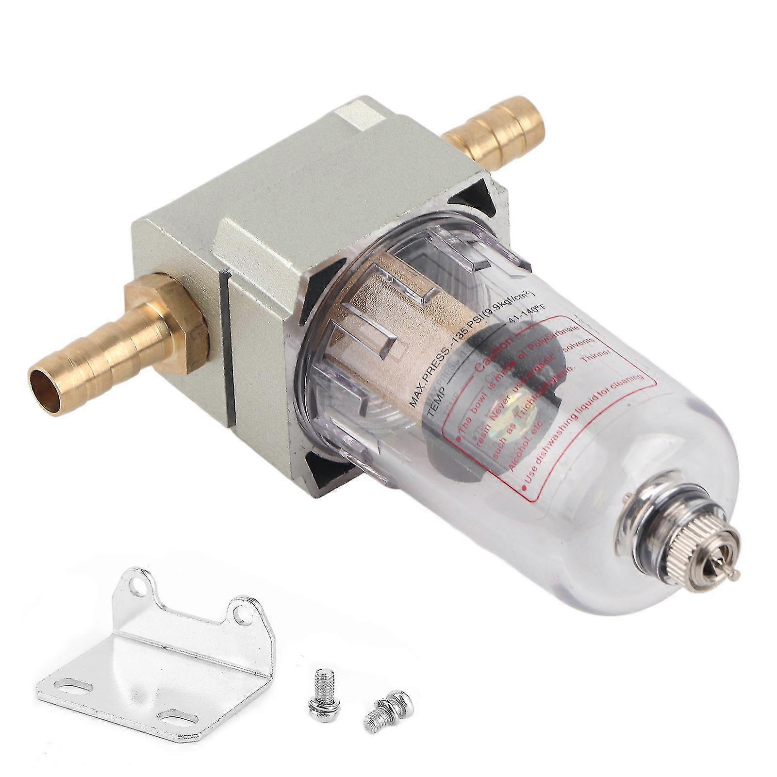 Durable Oil Water Separator Compressed Air Filter compatible with Universal Car Accessory 8mm0.31in