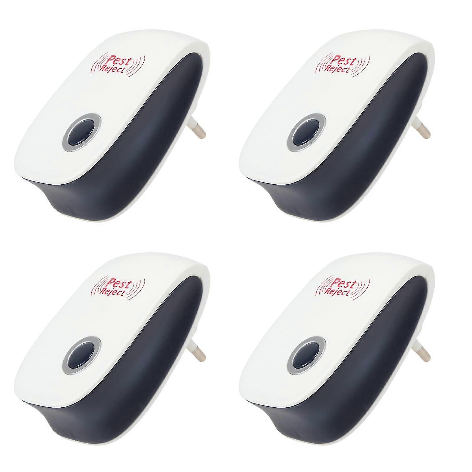 4 Pcs Ultrasonic Mouse Repeller, Powerful Ultrasonic Mouse Killer, Ultrasonic Mosquito Repeller