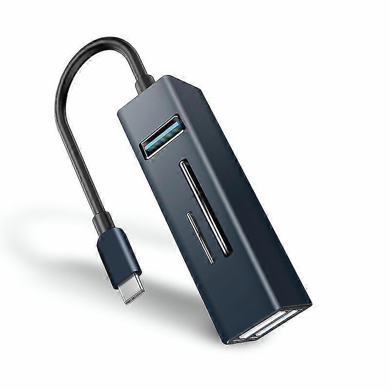SBSGV USB C to SD Card Reader Writer,Type C to SD Card Reader OTG Adapter,Micro SD Memory Card Reader,USB C Hub 1*USB 3.0 2*USB 2.0 Ports for MacBook
