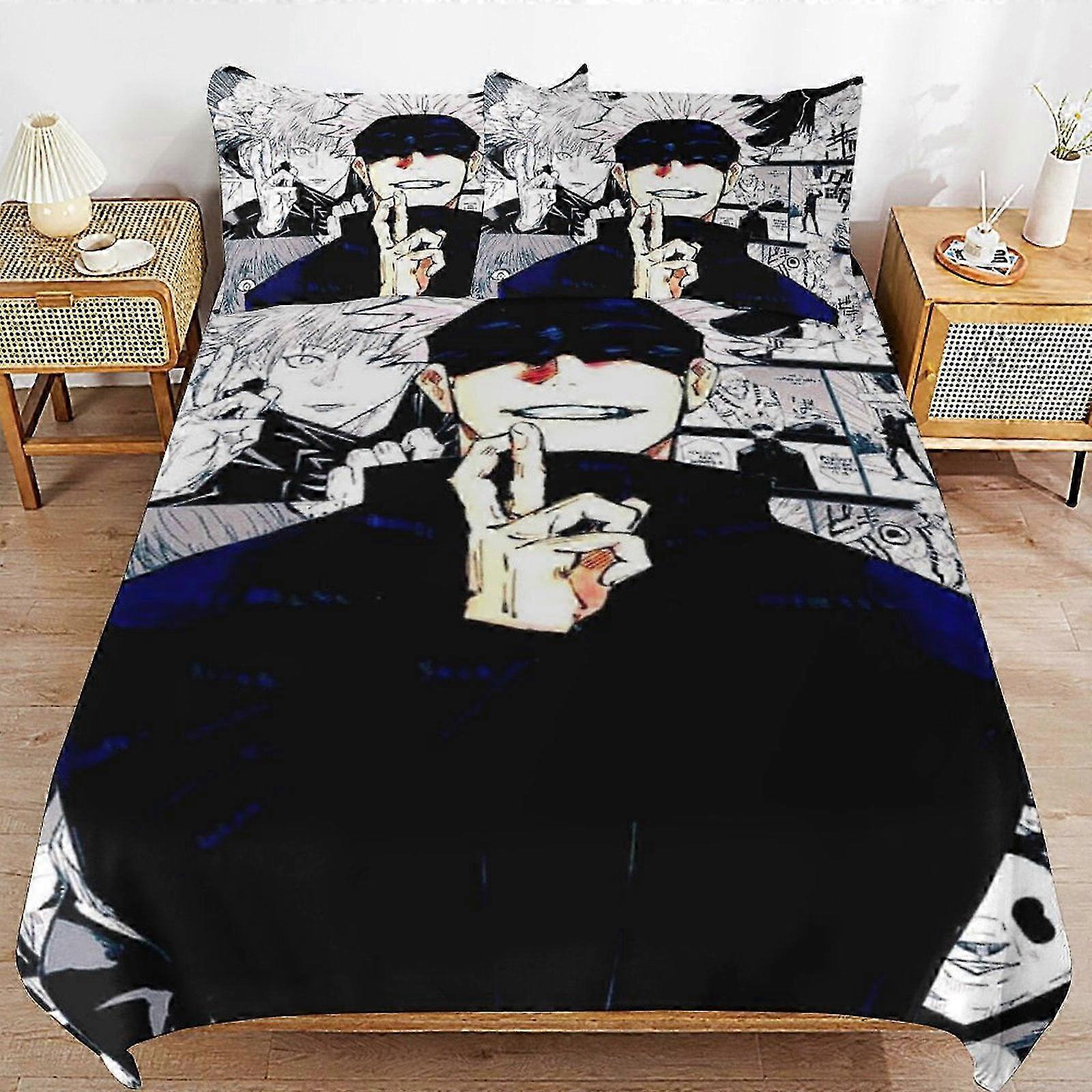 n579 Bed Sheets Comfortable and lightweight cartoon bedding3-piece set with various sizes to choose from (1 Duvet Cover and 2 Pillowcases) Bed Sheet