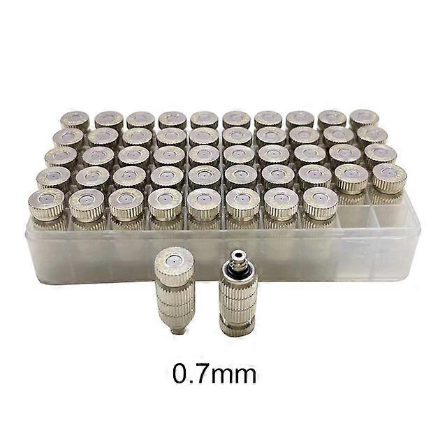 50 Pcs Stainless Steel High Pressure Atomization Nozzle Garden Irrigation Sprayer Cooling Dust Removal Disinfection Fog Nozzl