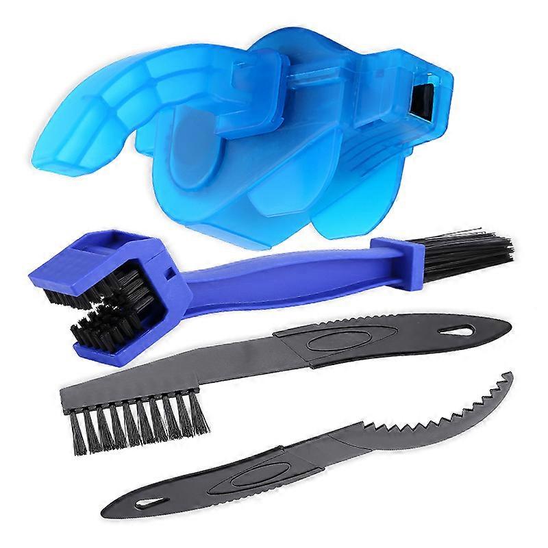 Dww-Nettoyage de chane de vlo 4 pices, brosse de nettoyage pour tous les types de nettoyage de vlo Outil de nettoyage de chane de vlo manivelle/pneu/b