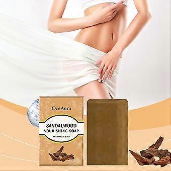 Sandelholzseife für die Tiefenreinigung und Pflege der Haut, multifunktionale Sandelholzseife Tägliche Massage- und Pflegeseife
