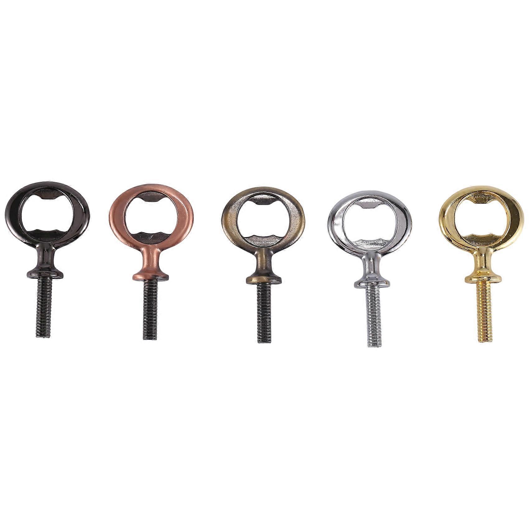 20Pcs Metal Opener Blanks Stainless Steel Opener Inserts Kit Threaded Beer Opener Hardware,5 Colors