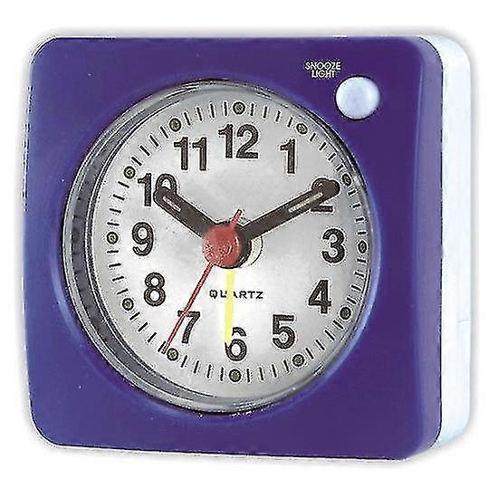 Travel Analog Alarm Clock, Ultra-compact Clock With Snooze And Light Function, Ultra-quiet Non-tick