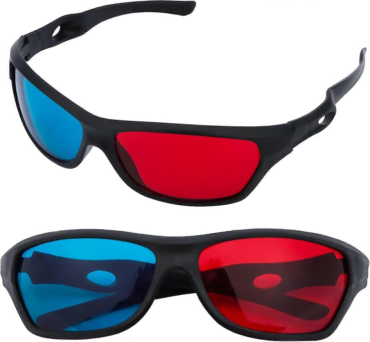 2 حزمة نظارات 3D ، نظارات لعبة فيلم 3D نظارات عرض للمسرح 3D Moives ألعاب التلفزيون