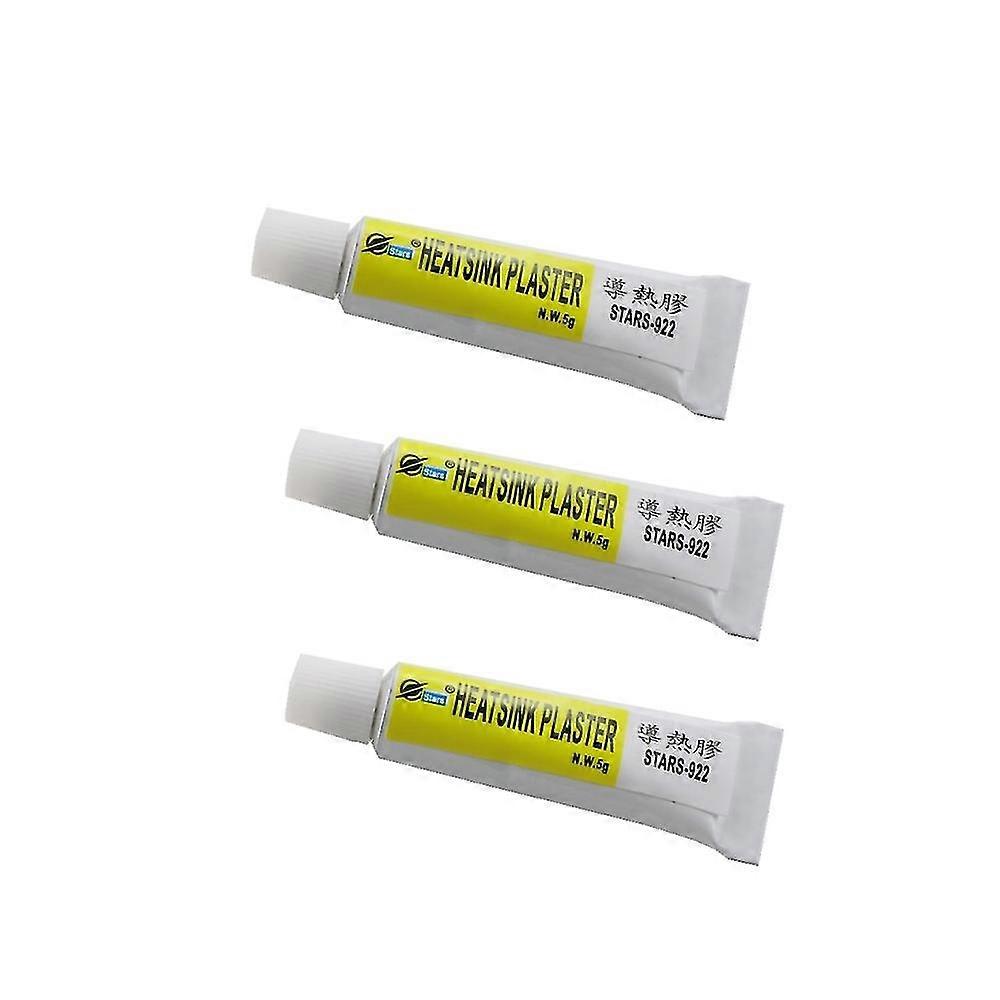 3pcs Circuit Board Adhesive 5g Thermal Conductive Heatsink Viscous Adhesive Glue Compound Glue Cpu Leds Heat Sink Sealant