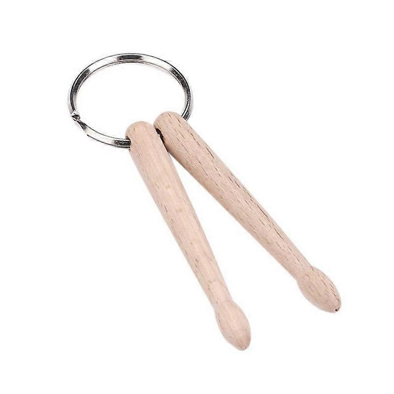 3 PCS Mini Drumsticks Μπρελόκ Beech Drum Sticks Κρουστά Μουσικό δώρο