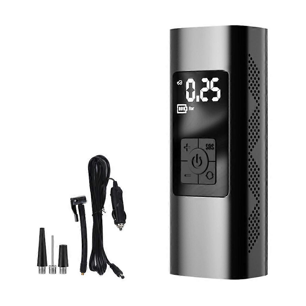 12V/6000mAh Portable Car Air Compressor Pump Mini Auto Air Inflatable Pump