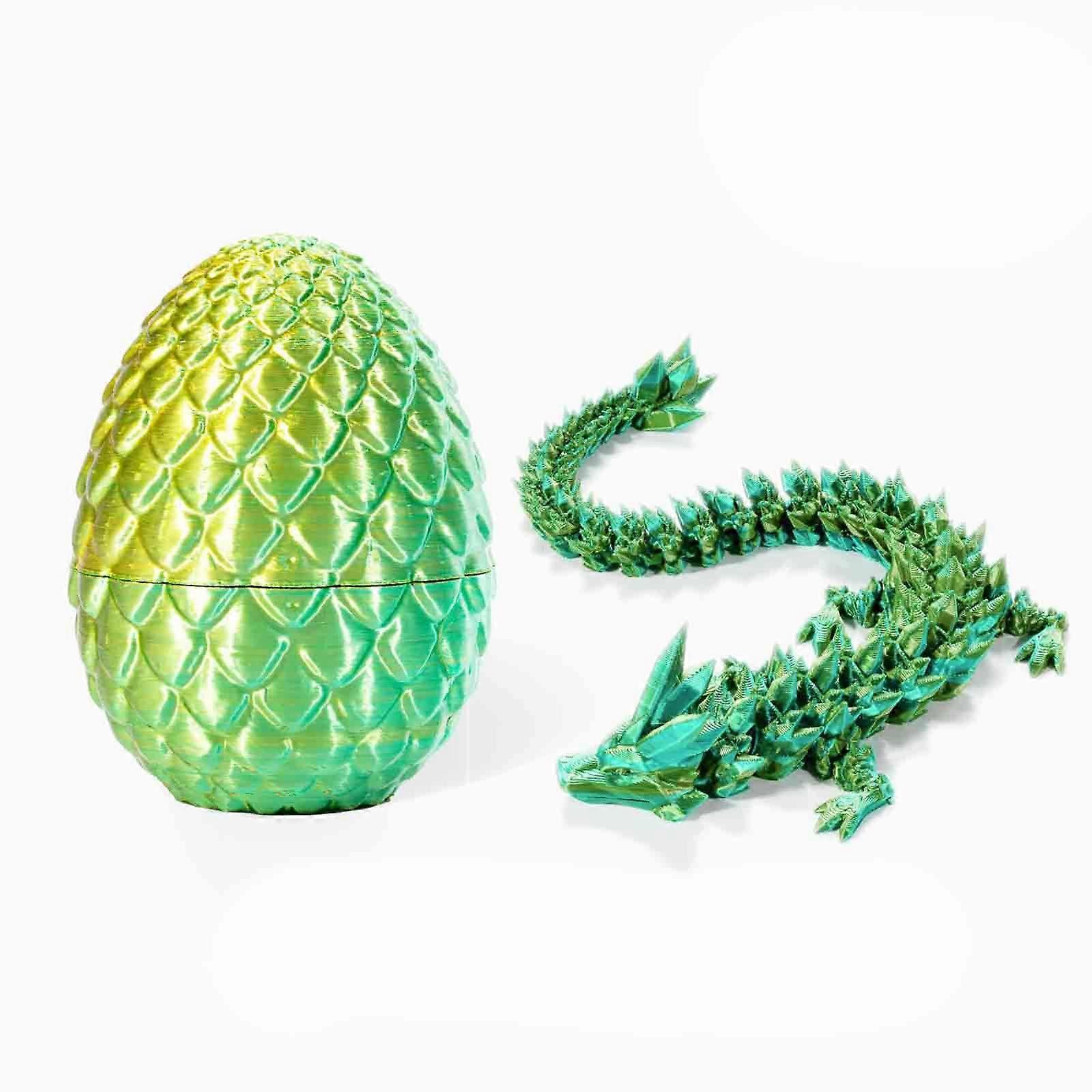 30cm 3Dプリントドラゴン、13cmエッグドラゴンモデルフィギュア、自閉症/ ADHDへの最高のギフト、50%オファー