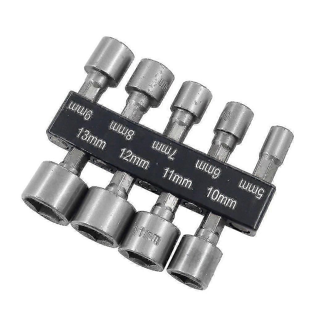 9/14pcs Drill Bit Adapter Hexagon Nut Driver Drill Bit Socket Screwdriver Wrench Set For Electric Screwdriver Handle Tool