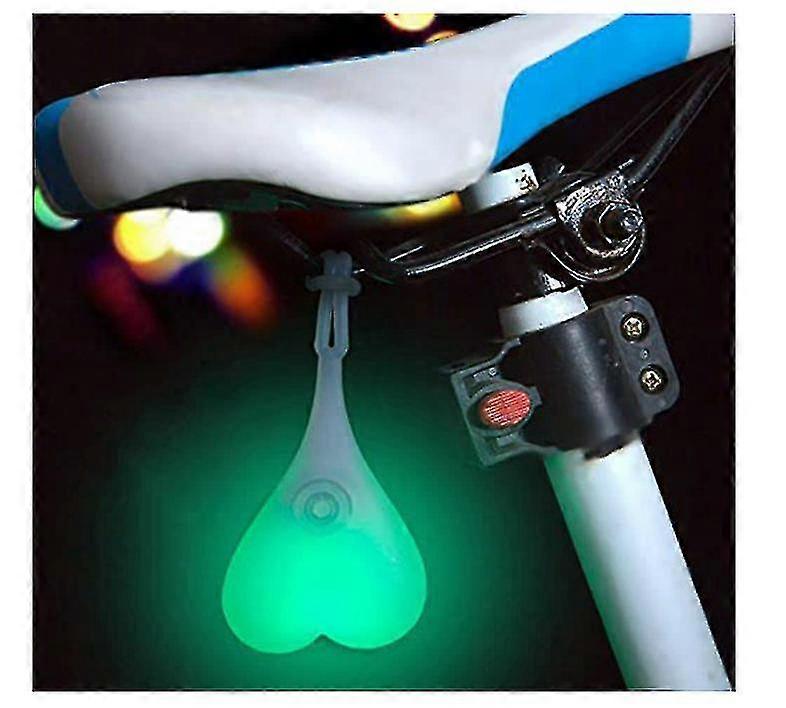 Feu Arrière Vélo En Forme De Boule/œuf - Lumière LED Clignotante, étanche, Avec Piles Incluses