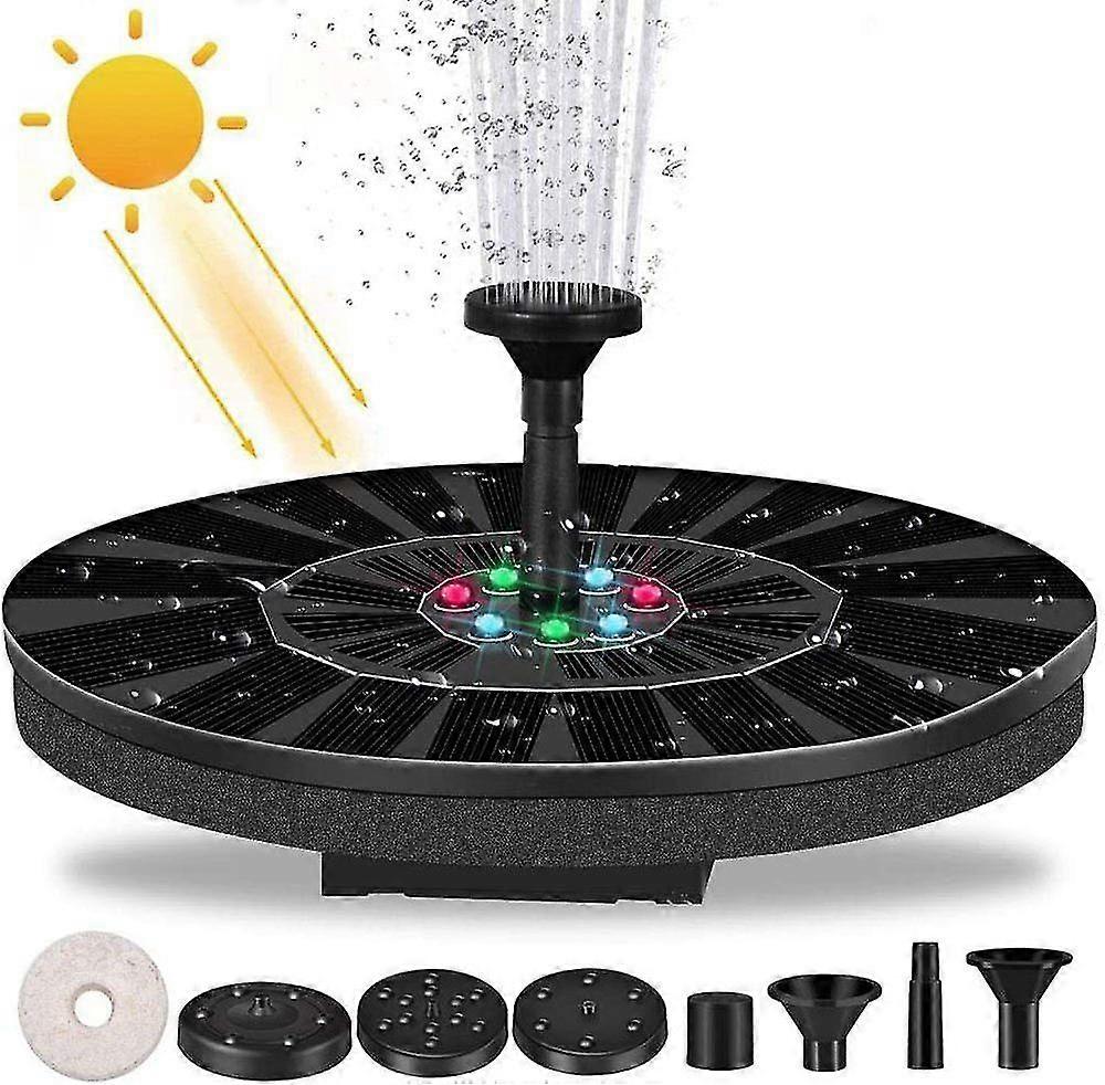 Solar fontene med Led Light flytende fontene