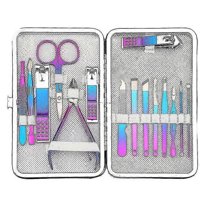 Wabjtam Maniküre Nagelset - Vboo Nagelknipser Set, Körperpflege, Frauen Männer Nagelpflegeset, Reisen oder Heimgebrauch, Perfektes Weihnachtsgeschenk (15 in 1)