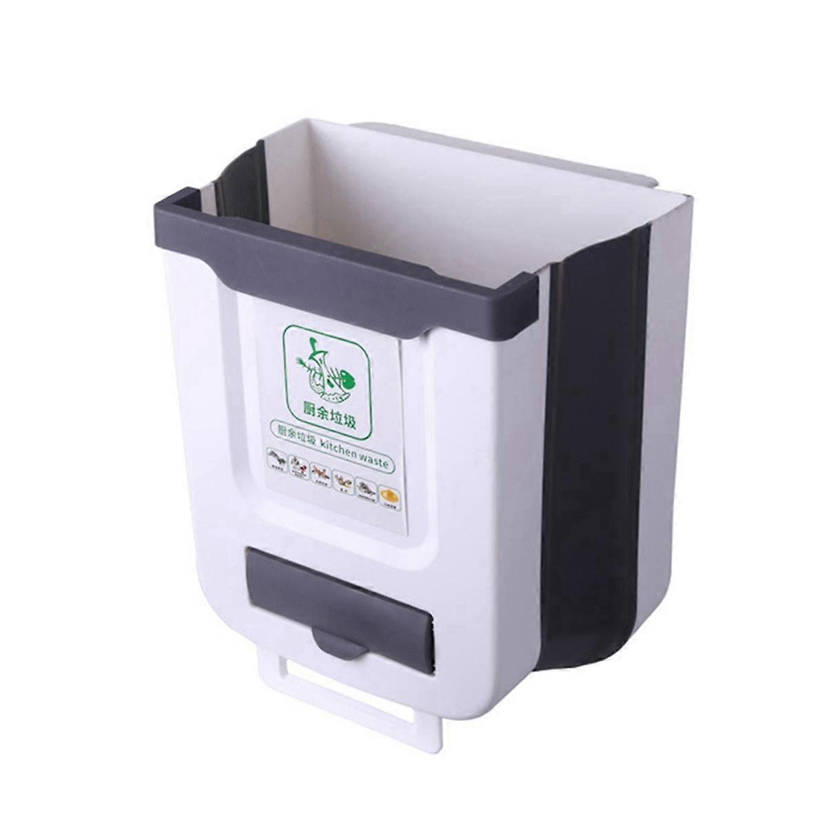 Foldable Trash Can for Camping Car, Caravan & Home - Large Capacity, DurablePP Material, Easy to Cl