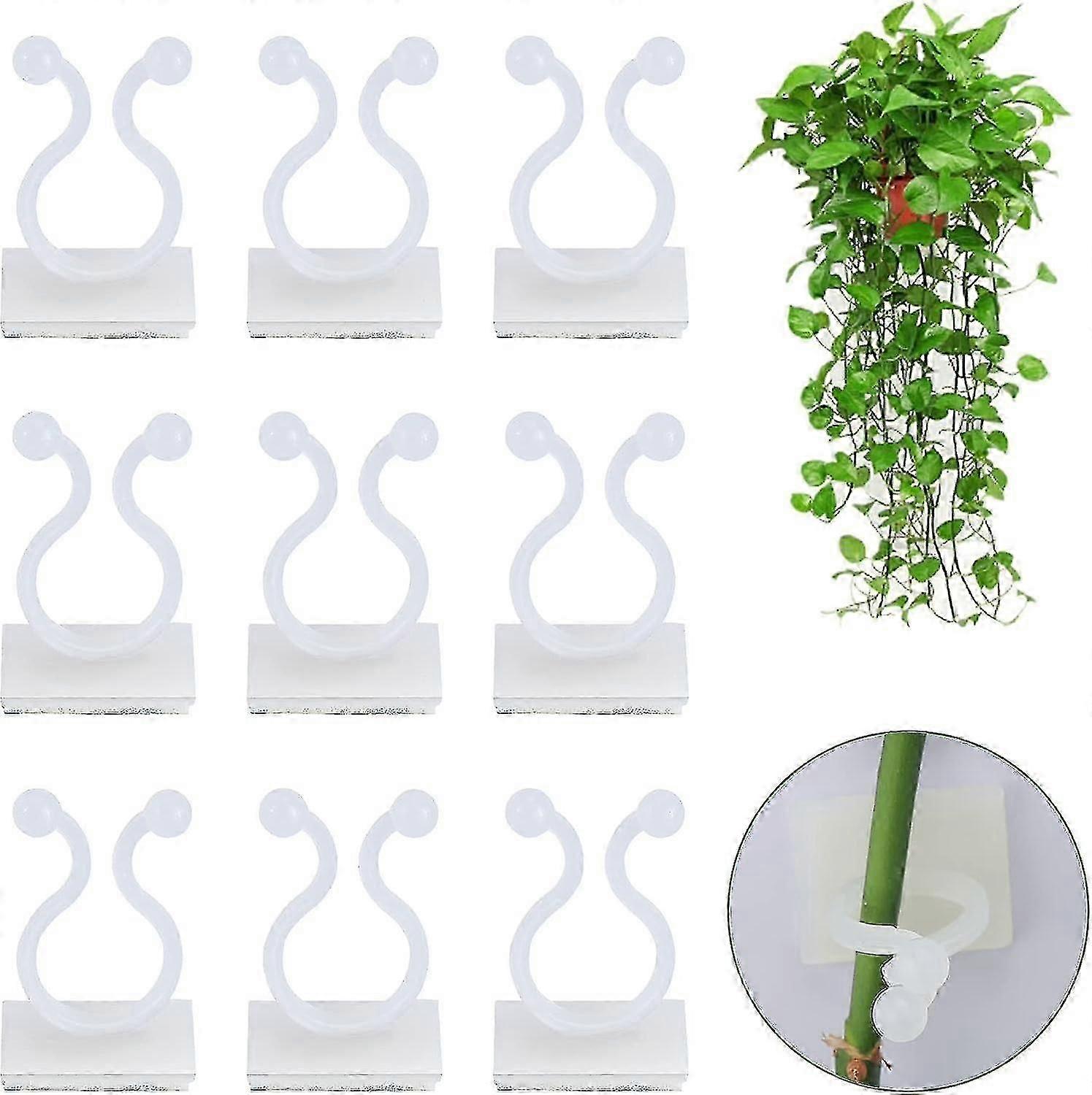 400 قطعة تسلق نبات دعم كليب ، مشبك نبات الجدار ، مشبك جدار الكرمة ، كليب لتسلق النباتات - أبيض