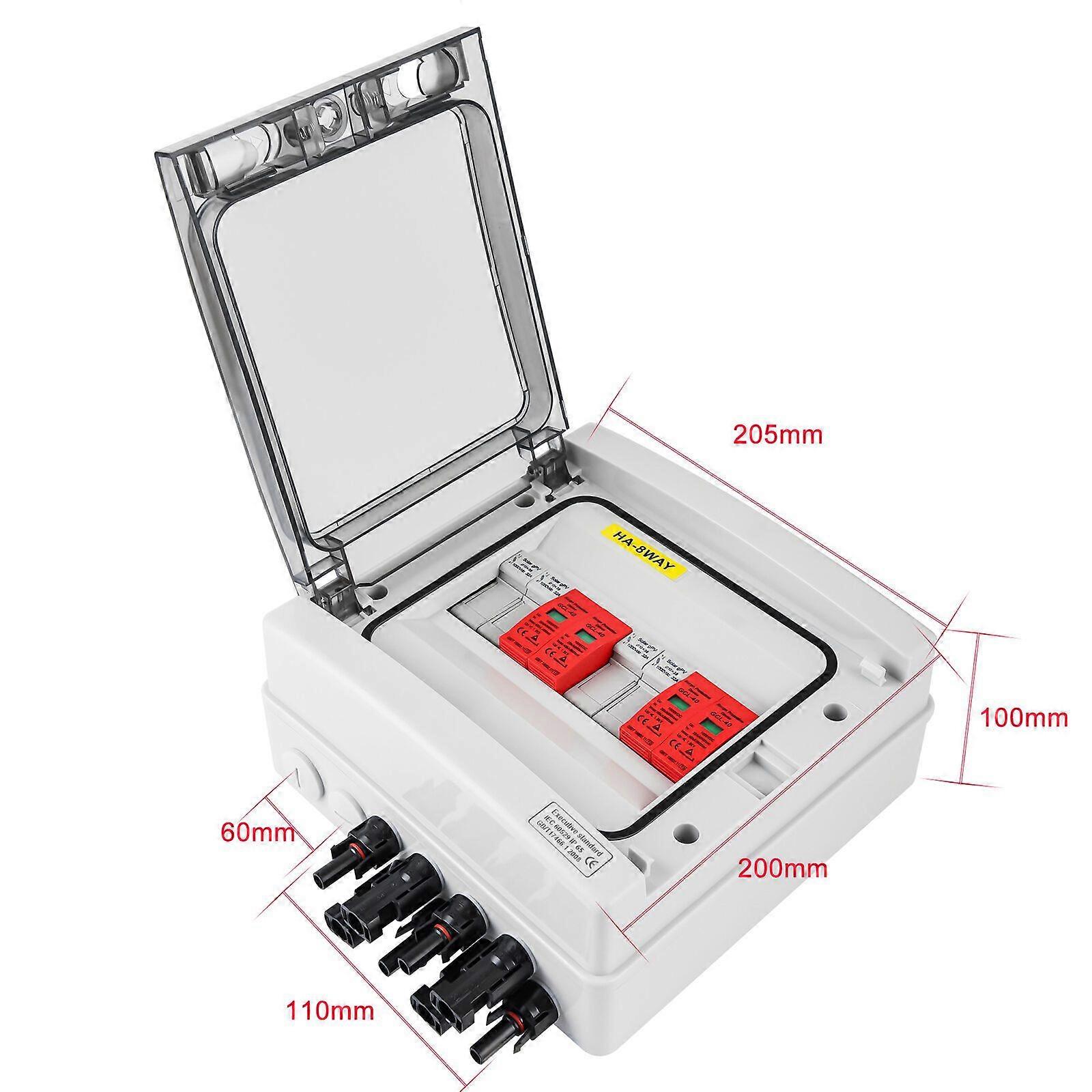 Solar Anschlusskasten Photovoltaik DC 1-2-Strings berspannungsschutz PV 0% MwSt;1/2-Strings Solar Anschlusskasten Photovoltaik DC berspannungsschutz P