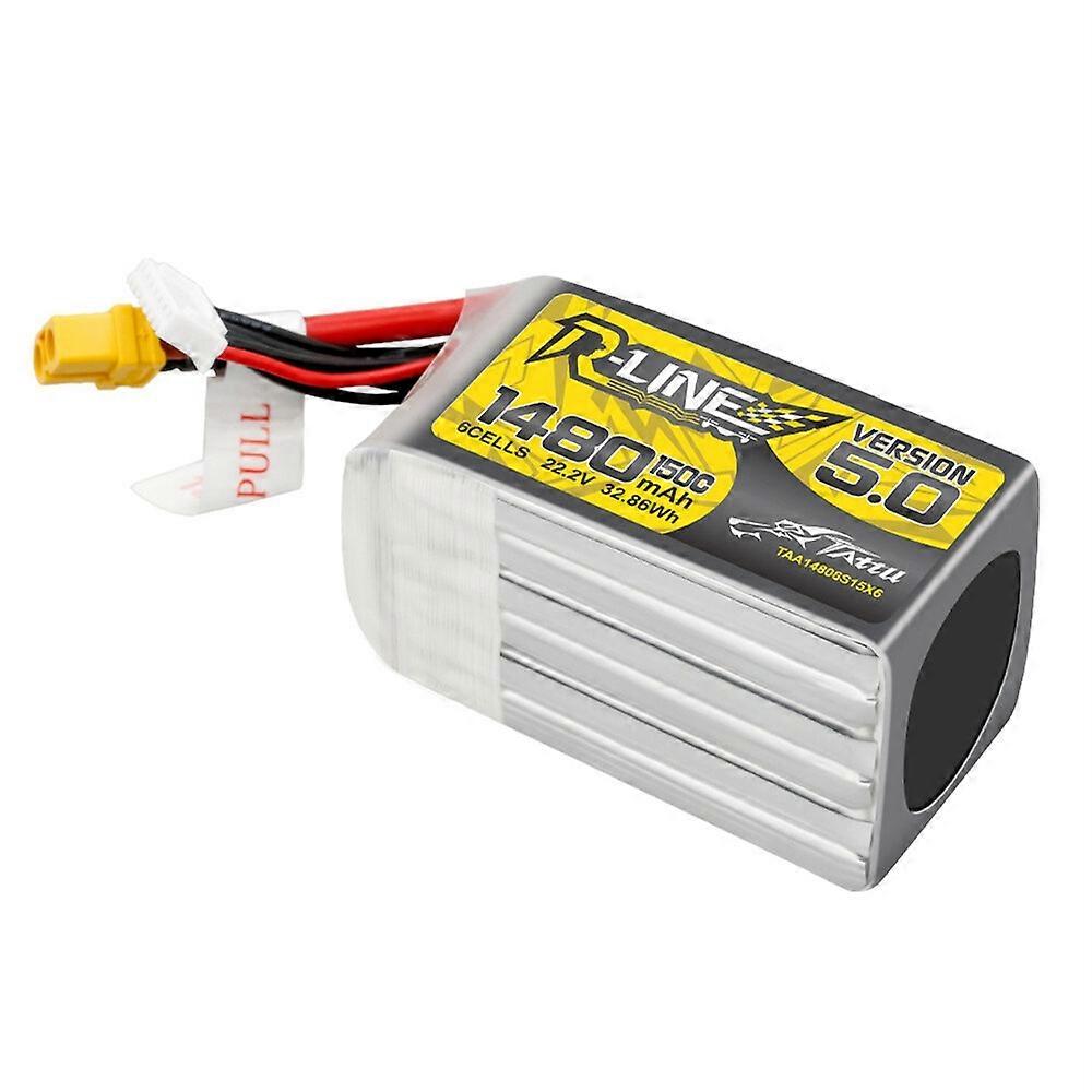 Tattu R-Line Version 5.0 1480mAh 6S 150C 22.2V Lipo Battery Pack With XT60 Plug for SpeedyBee Master