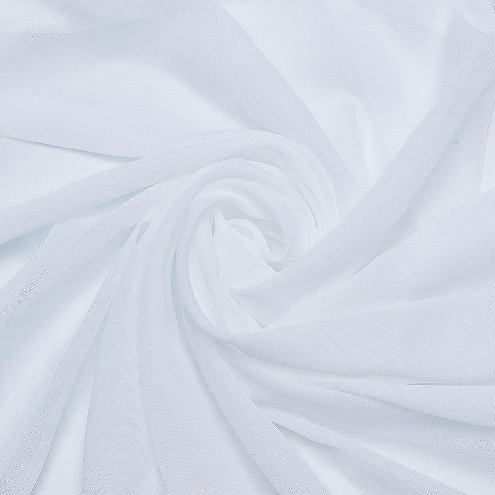 Polyester Chiffon Fabric for DIY Crafts Garment Accessories White 1500mm