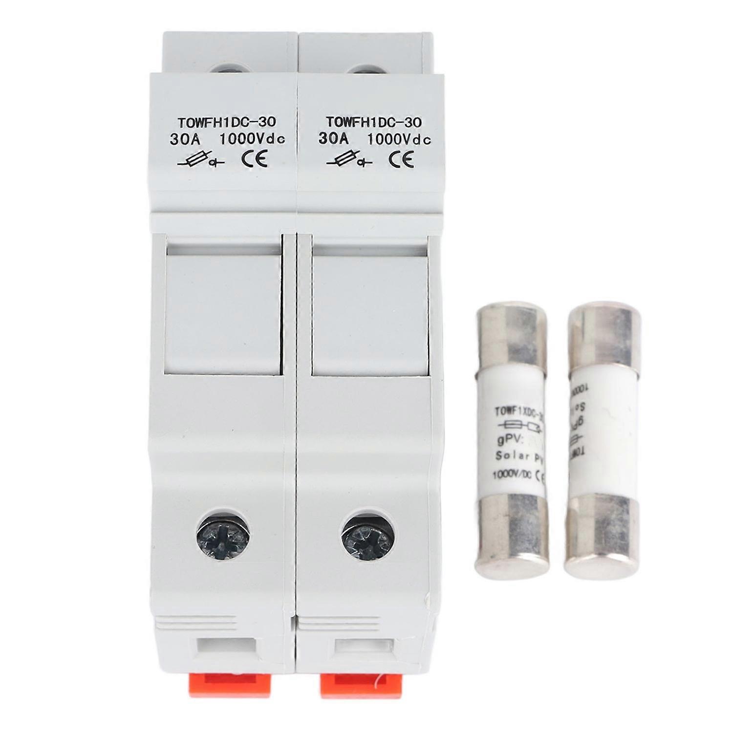 1000VDC DC Circuit Breaker with 2 Fuse Effective Protection Circuit Breaker Fuse Set for Electrical
