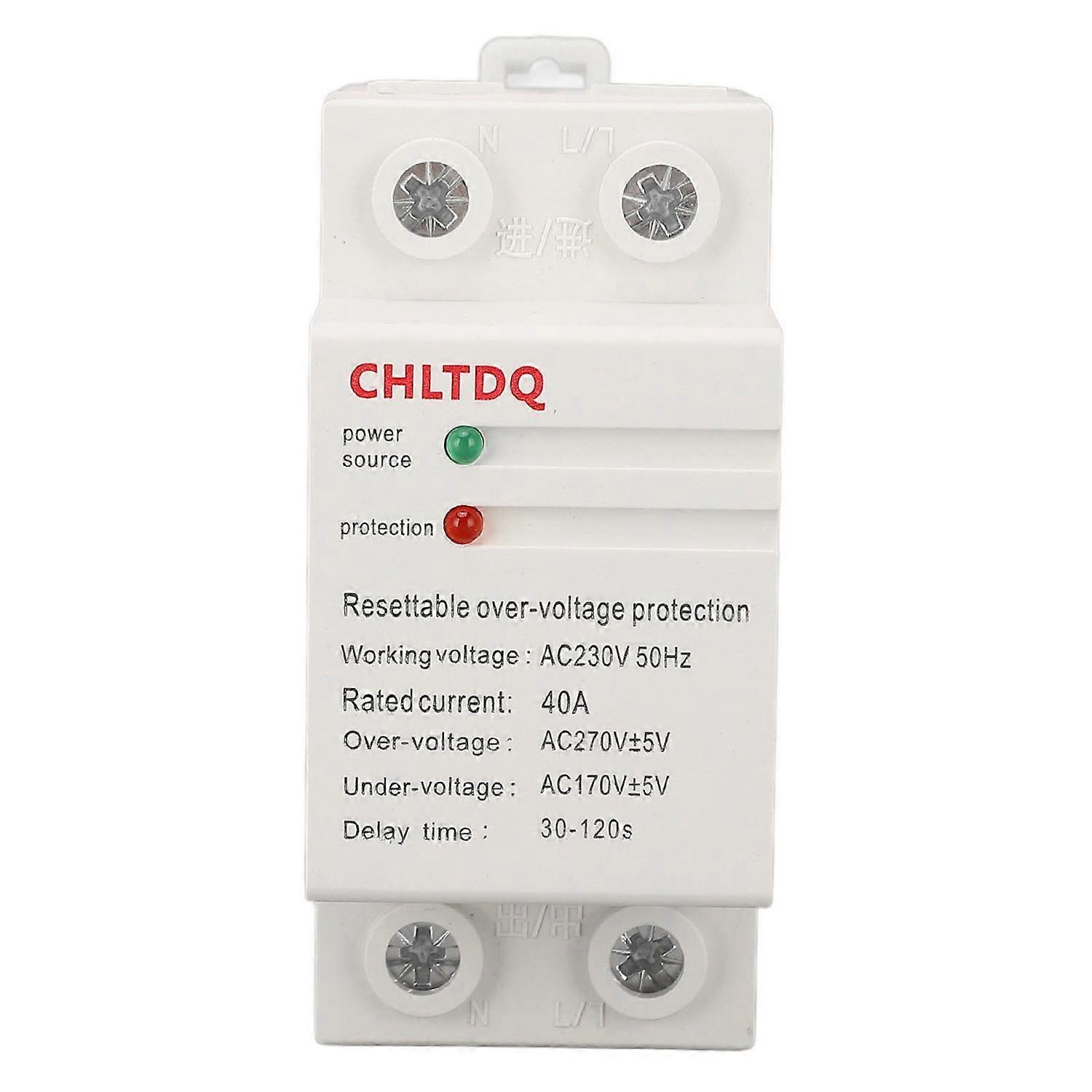 Voltage Protective Device Single Phase Self Resetting Auto Over Under Voltage Protector with Light I
