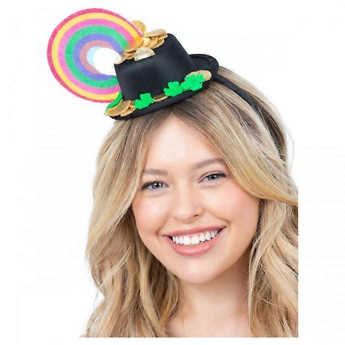 Smiffys Pot O'Gold Mini Hat Rainbow Headband
