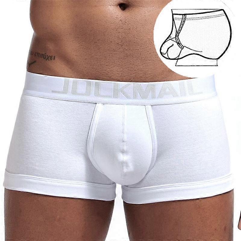Boxer JOCKMAIL Thickened Cotton Men's Underwear Low Waisted Sports Boxer Briefs Type Steel Suspension Loop Shaping Pants Shorts