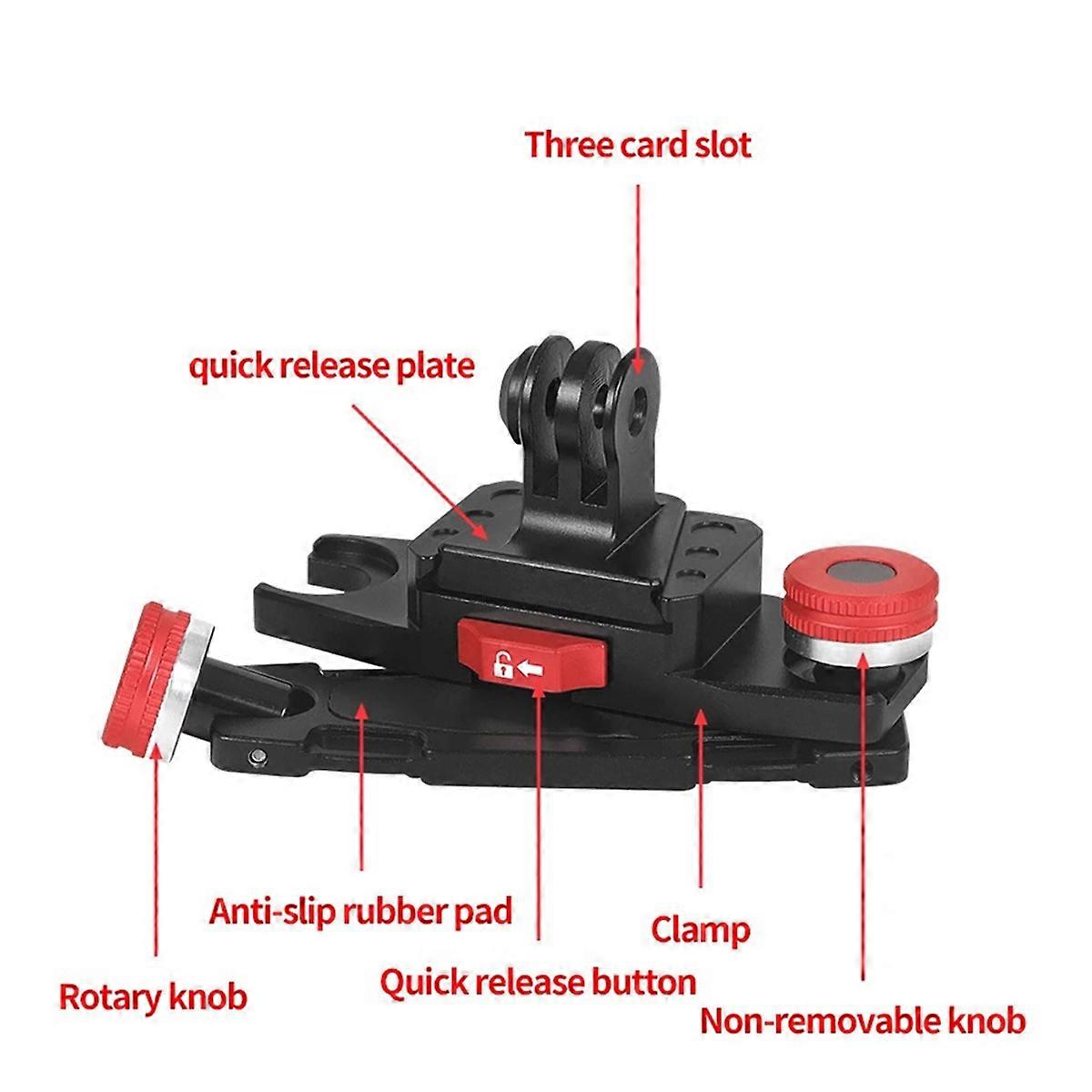 Backpack Clip Quick Release V-Lock Plate Waist Belt Clip Shoulder Strap Clamp Mount Anti-Shake Fast