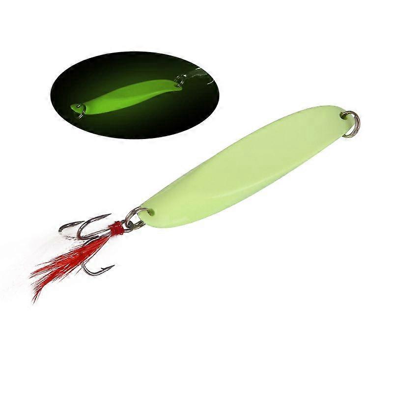 Metal Fishing Lures Luminous 7/10/15/20/30/40g 4.2/4.5/5.5/6/6.5/8cm Woblers Night Spoon Jigging Artificial Hard Bait For Ocean Beach River Reservoir