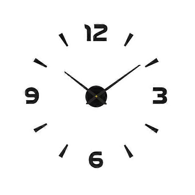 Large Wall Clock Simple Modern Design Digital Clock Frameless Large Clock Silent Wall Clock Home Decor Living Room Bedroo