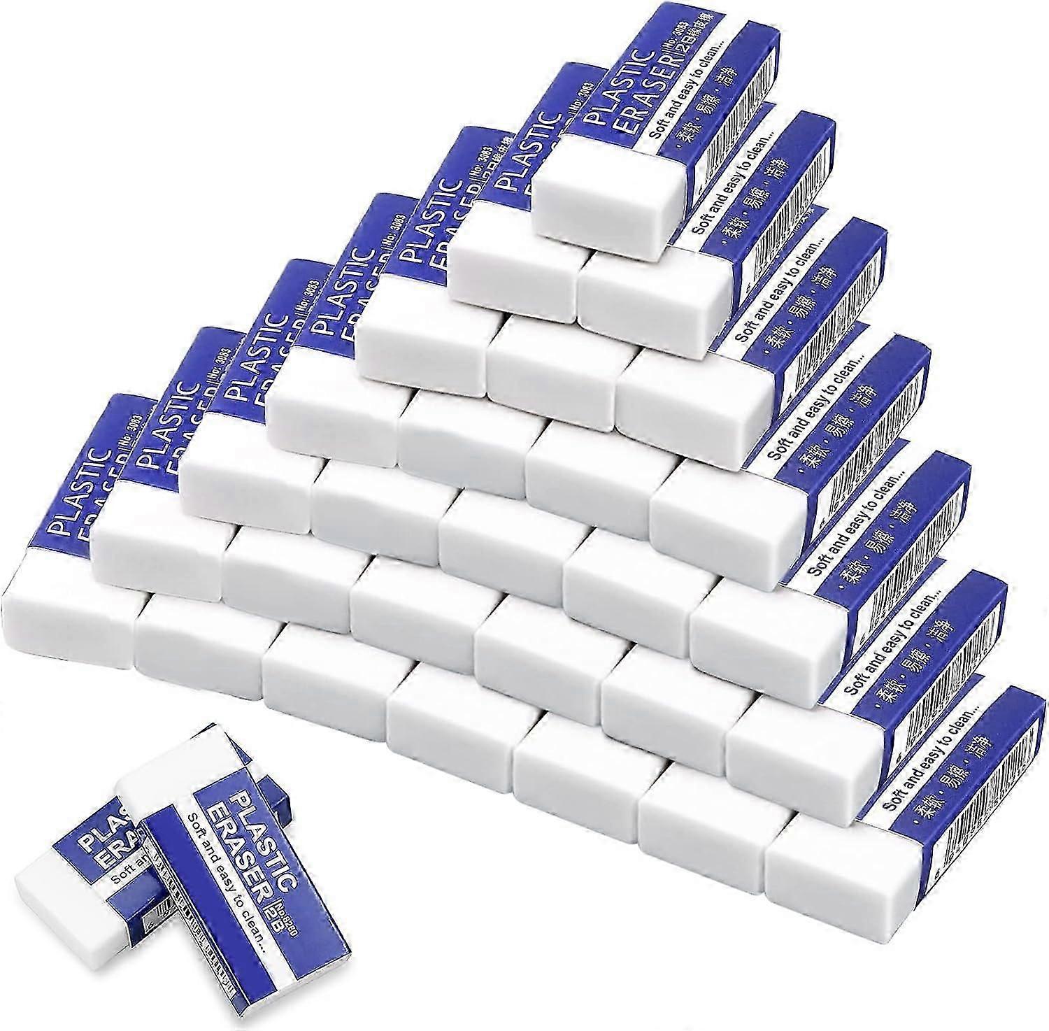 Eraser Soft White, Soft Eraser 2B, 30 Piece Eraser Set
