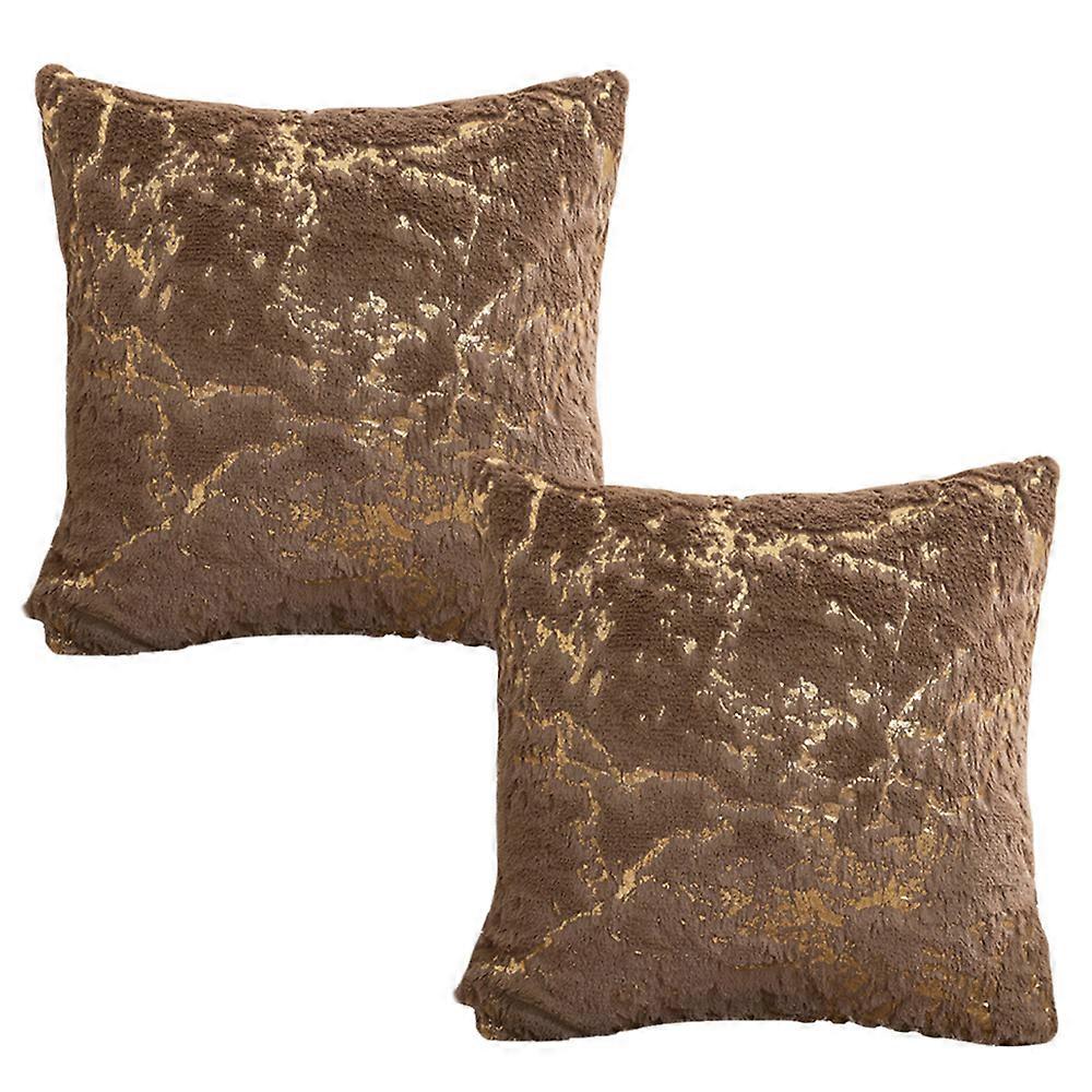 Color Gradient Effect Decorative Throw Pillow Cases, 2PCS Set for Luxurious Home Decor