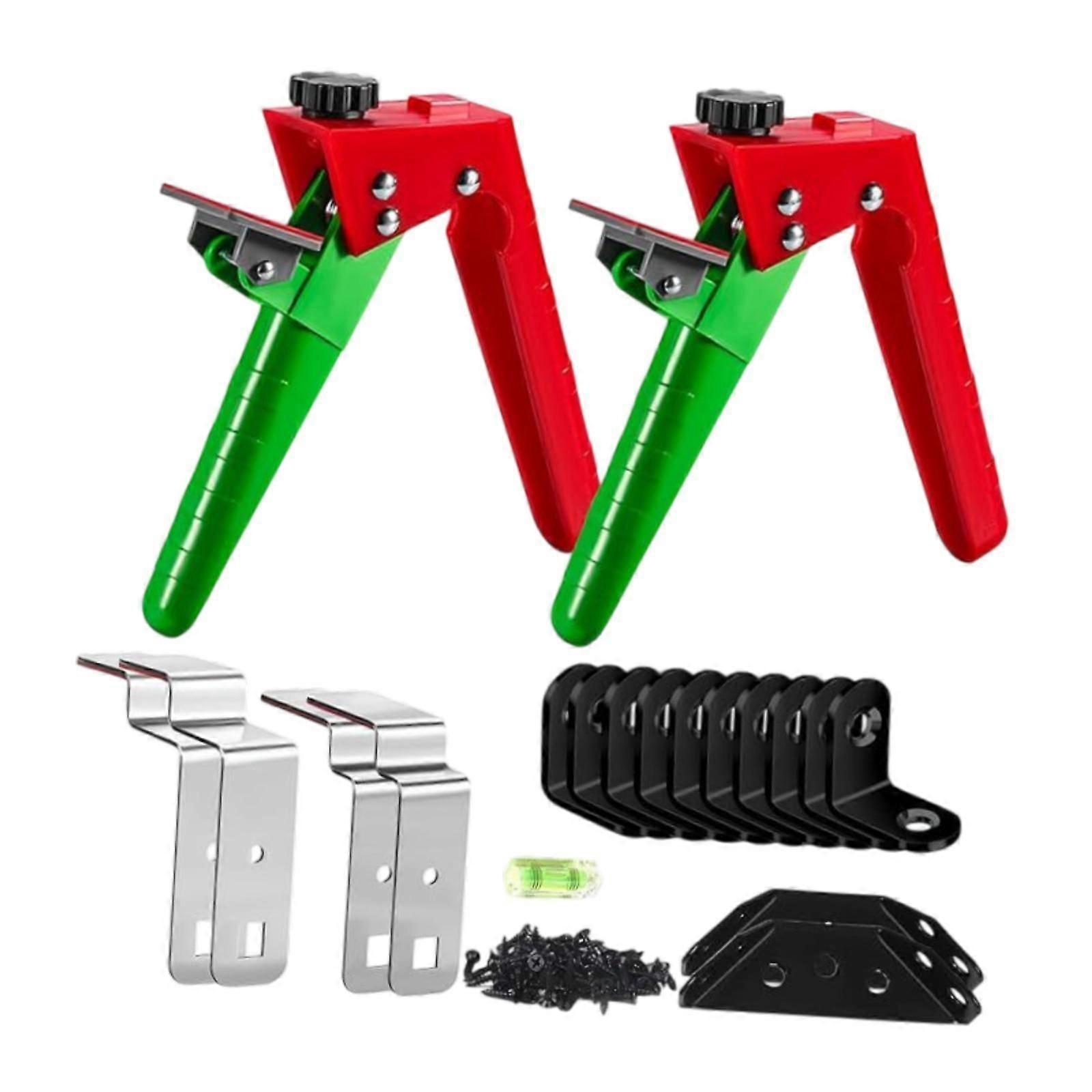 2Pcs Adjustable Drawer Panel Fixing Clamps Home Mounting Drawer Front Clamps