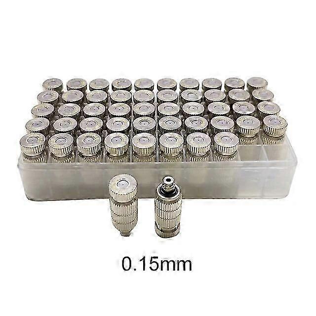 50 قطعة الفولاذ المقاوم للصدأ ارتفاع ضغط الانحلال فوهة حديقة الري البخاخ التبريد إزالة الغبار التطهير الضباب Nozzl