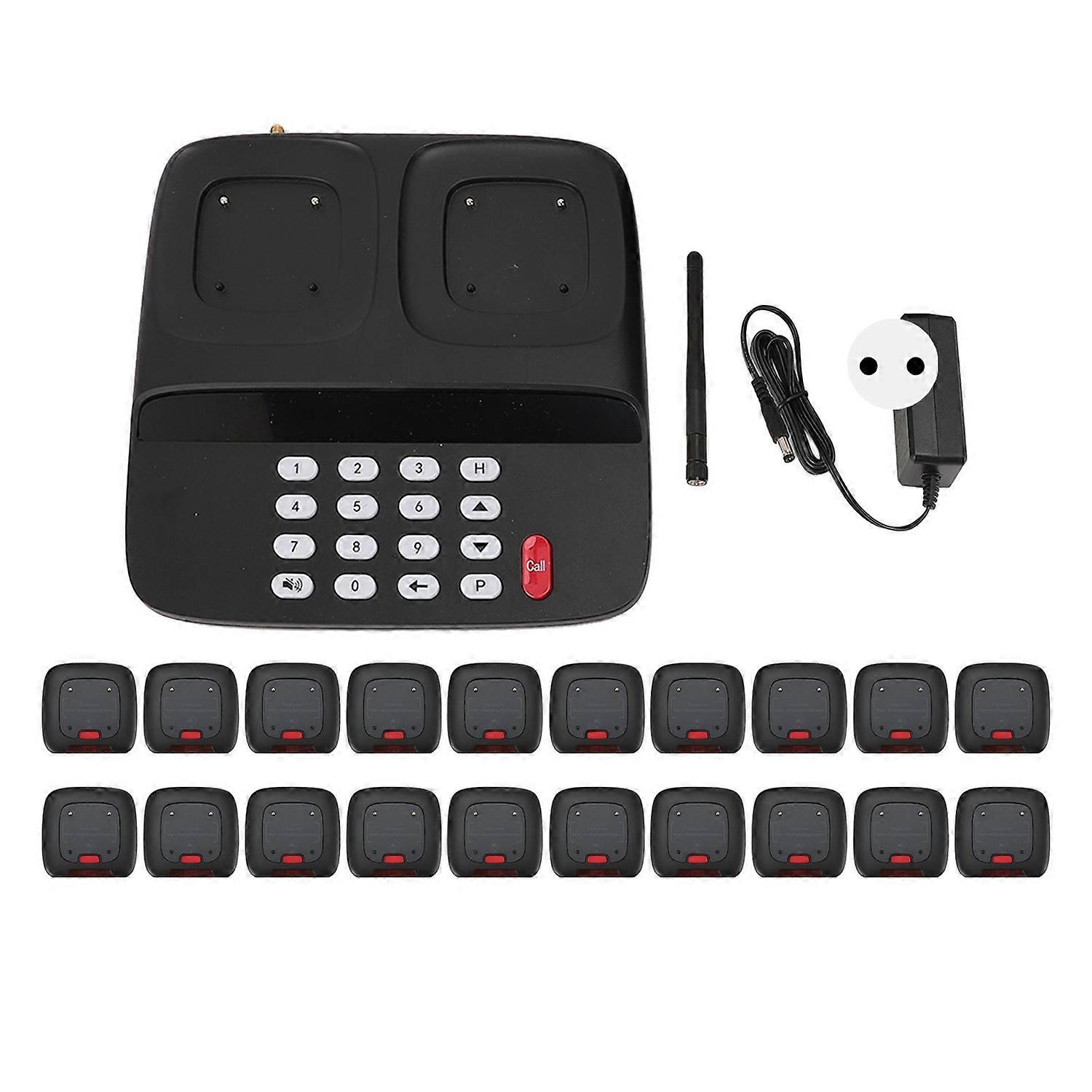 Restaurant Pager System 20 Pagers 1640ft Wireless Queue Waiting Signal Calling Customer Service with