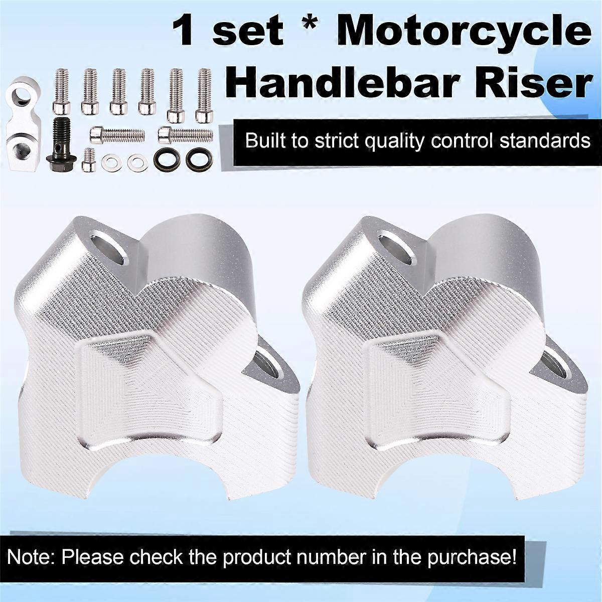Motorcycle Accessories Handlebar Riser for CFMOTO Silver