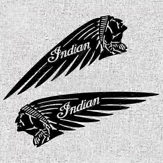 2PCS الجانب الأيمن الأيسر ملصقات النمط الهندي لبارد دراجة نارية خزان الوقود الشارات للماء LOGO دراجة نارية خوذة الشارات ديكور