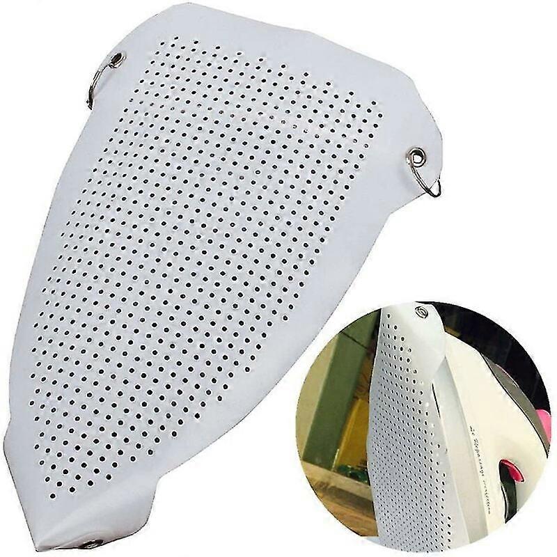 Iron Safe Slip-On For Most Iron Shoes, Advanced Heat Distribution And Easy Installation Protects Silk Cloth Garment From Scorching And Sticking,