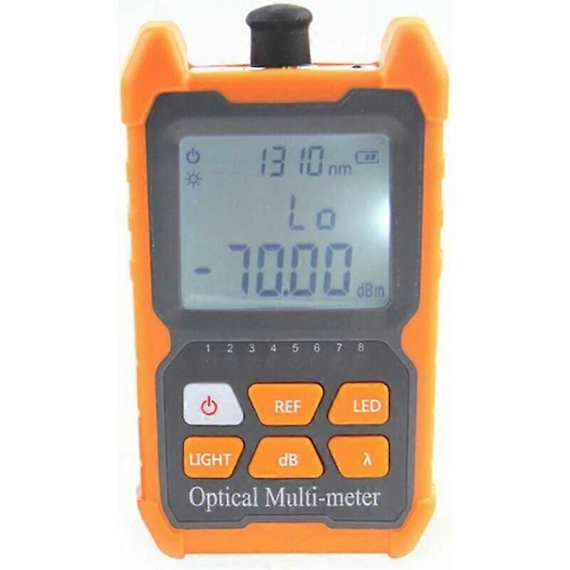 Optical Power Meter, Fiber Optic Tester with Multifunction Fiber Optic Tools, Supports Universal Interface and High Measurement Accuracy