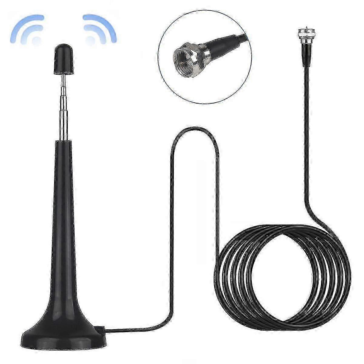 Radio Aerial For Hifi System Indoor, Ancable Fm Indoor Radio Antenna For Tuner Stereo Amplifier Home Cinema System Home Theater System Hifi Receiver W