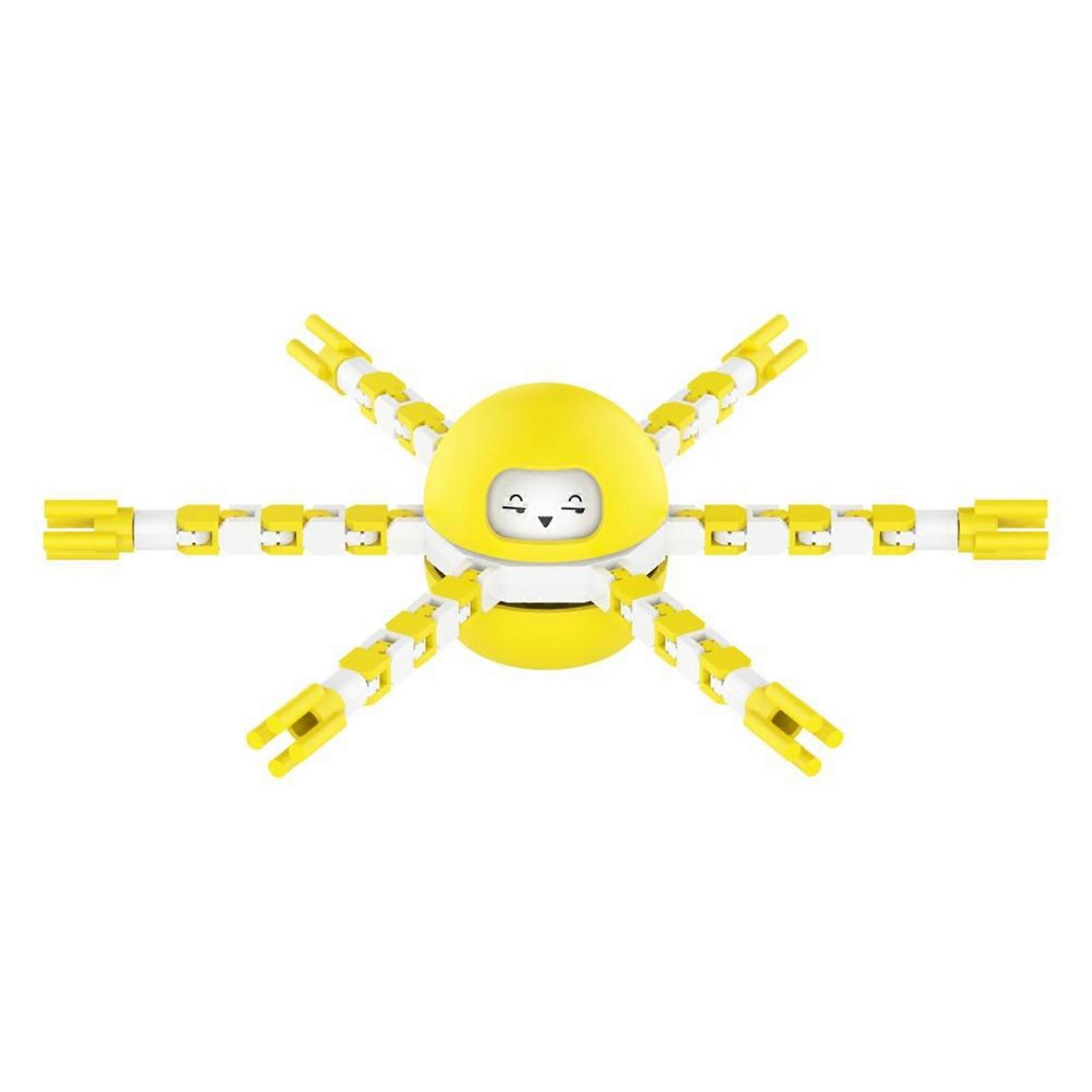 Transformable Gyroscope Chain DIY Mechanical Spiral Deformable Robot Decompression Toy for Kids Adults