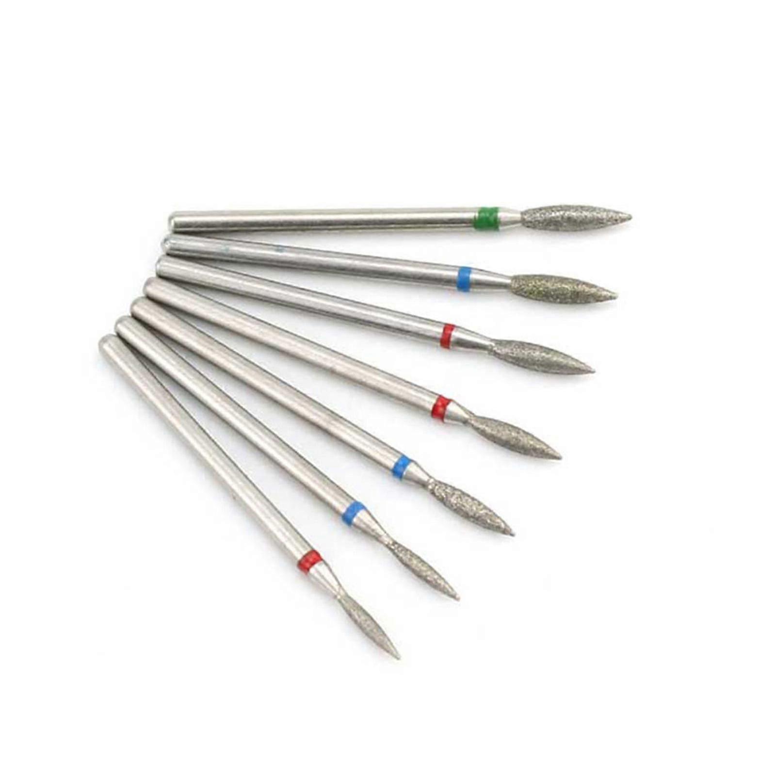 Nail Drill Bits Set Pedicure & Manicure Drill Bits Kit 7pcs Replacement Drill Bits