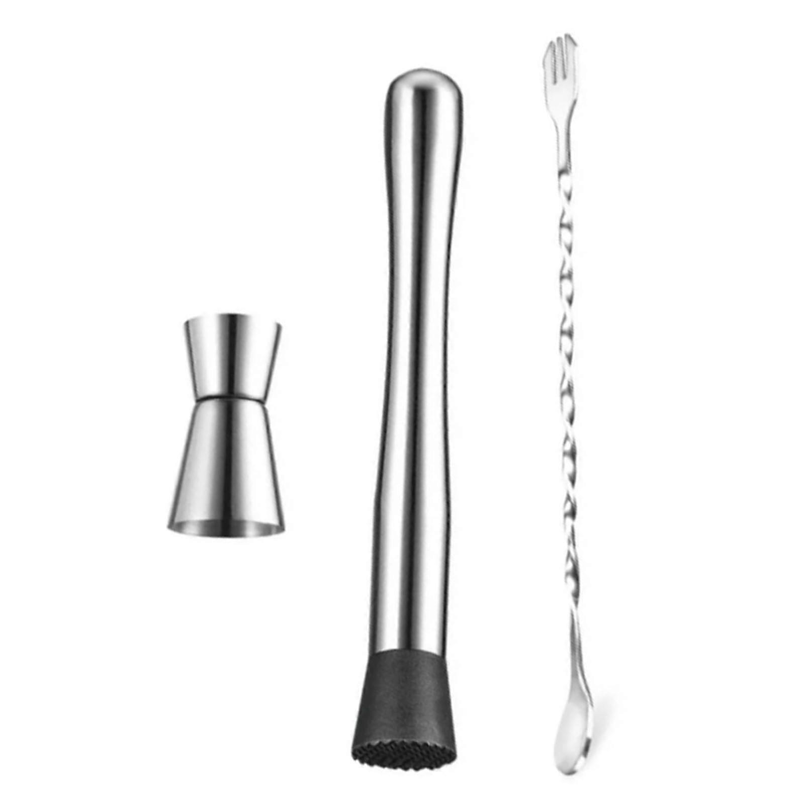 Ergonomic Design, Non-Scratch Nylon Head Cocktail Tool For Unmatched Flavor Extraction, Stainless Steel Muddler Ensures Durability And Easy Cleaning,